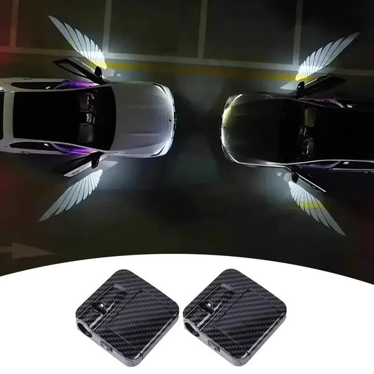 Wireless HD Laser Car Door Projector – Auto-Sensing Night Light