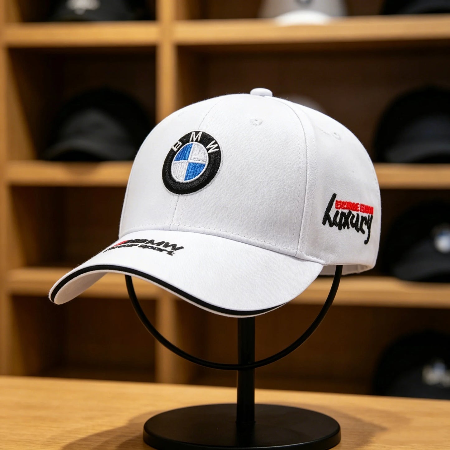 Motorsport Embroidered Baseball Cap – Cotton Sports Hat