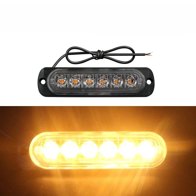 2-Piece LED Strobe Warning Light Kit 12V/24V