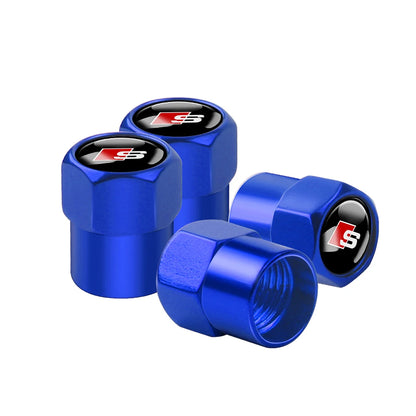 4Pcs Metal Valve Cap Sline Style