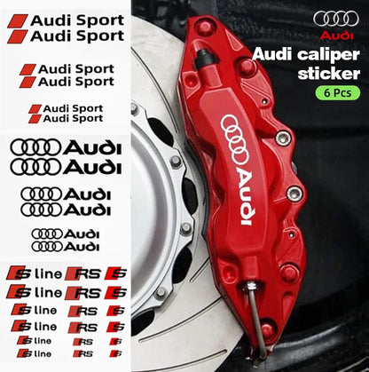 Car Brake Caliper Sticker – High Temp Waterproof Decal (Set of 6)