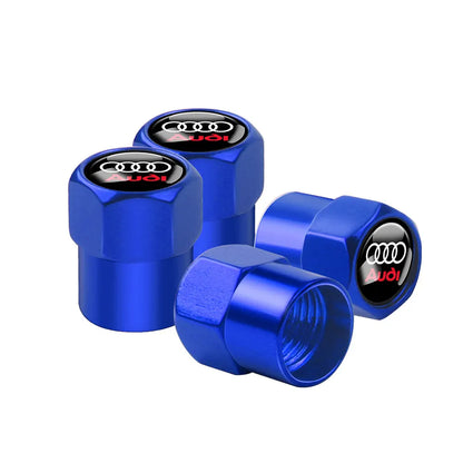 4Pcs Metal Valve Cap Sline Style