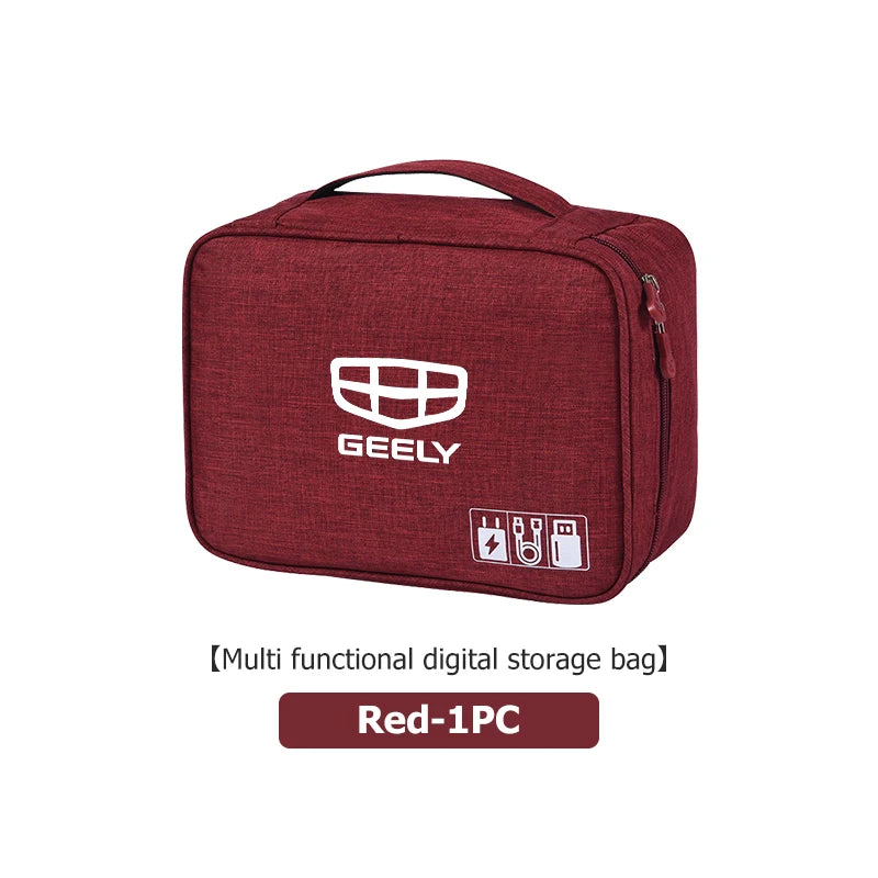 Waterproof USB Cable Organizer Storage Bag – Car Accessories