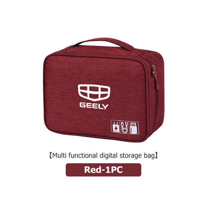 Waterproof USB Cable Organizer Storage Bag – Car Accessories