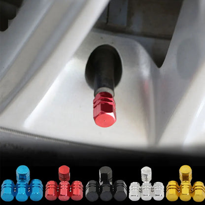 4Pcs Universal Aluminum Valve Caps