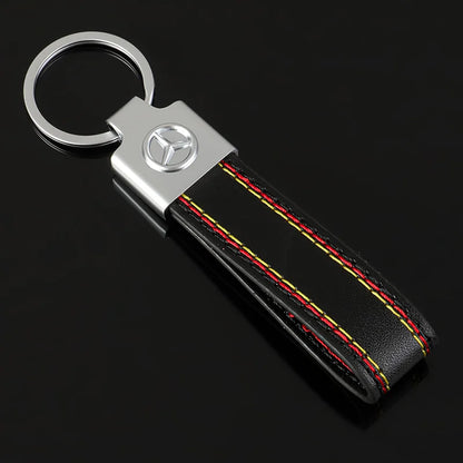 High Quality Metal Leather AMG Keychain