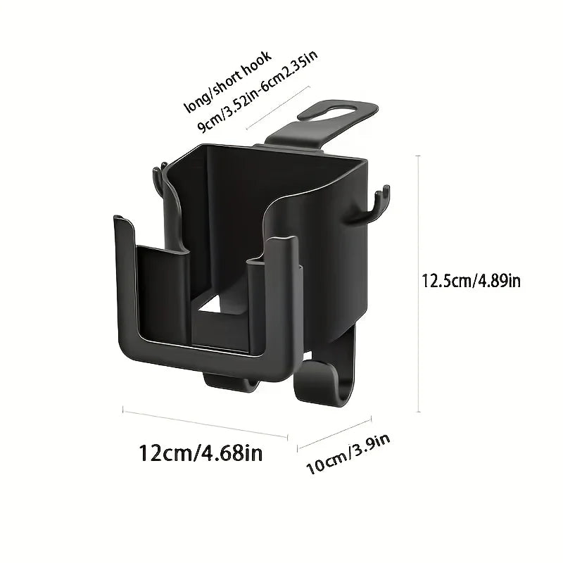 Car Seat Backrest Organizer | Cup Holder & Phone Mount