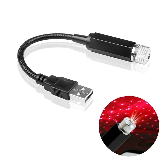USB Starry Sky Car Roof Light Projector