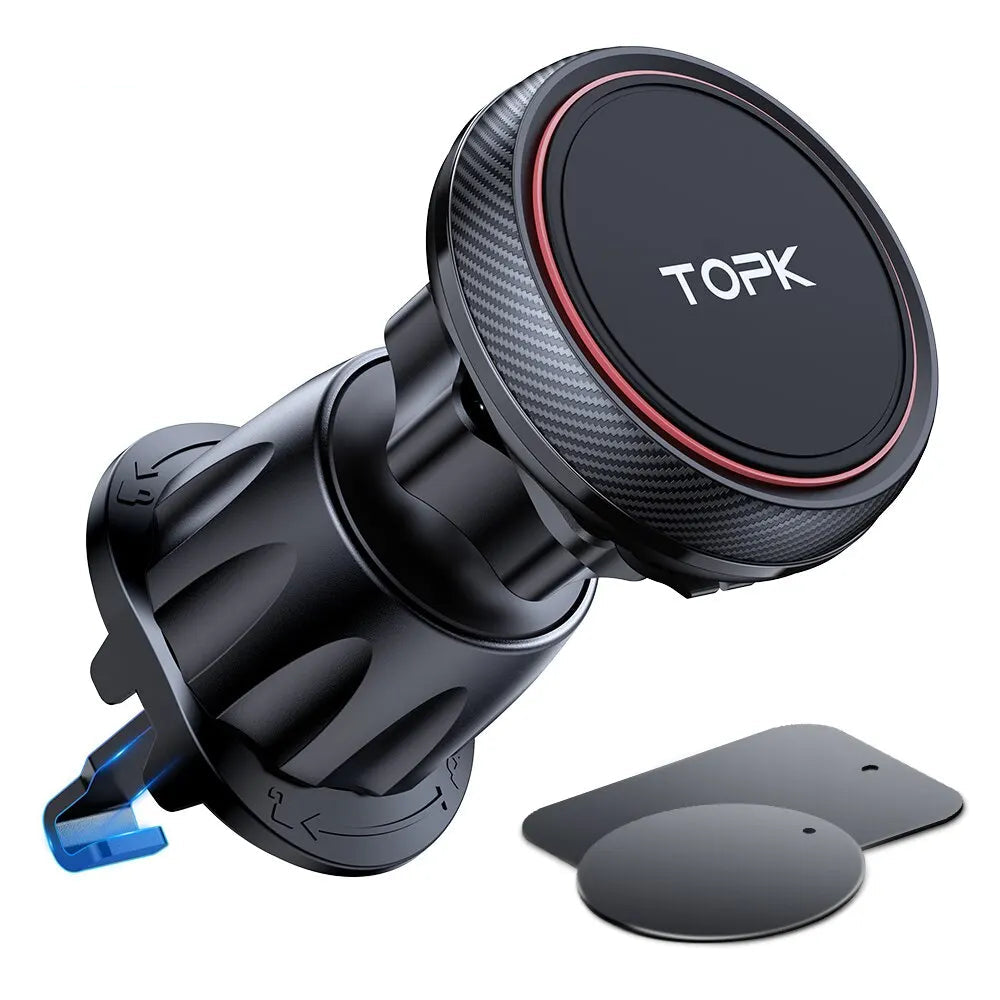 Magnetic Car Phone Mount 6 N52 Magnets – Air Vent Holder 360° Universal