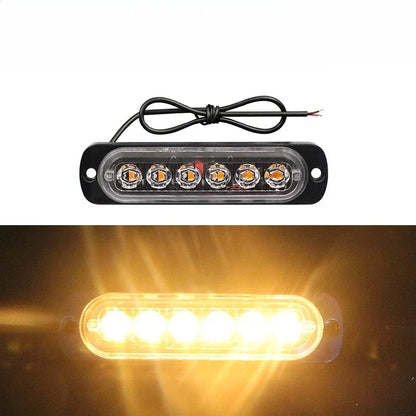 2-Piece LED Strobe Warning Light Kit 12V/24V