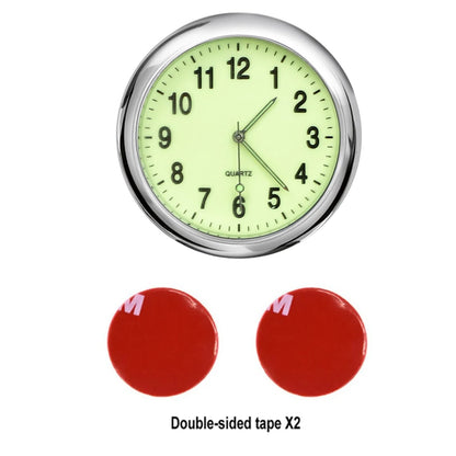 Mini Car Clock – Stick-On Quartz with Sapphire Glass & Luminous Dial