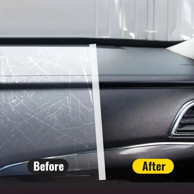 Car Interior Paint Repair Pen - Black Touch-Up for Scratches on Dashboard, Steering Wheel & Leather