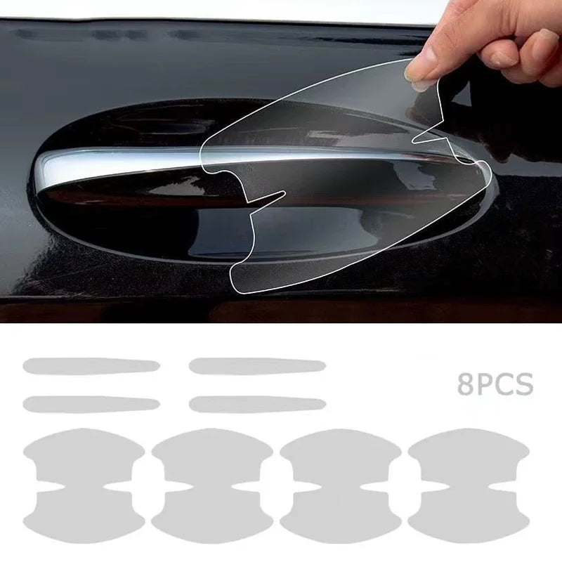 Car Door Handle Scratch-Proof Protective Film – 8 Pcs Door Bowl Guard