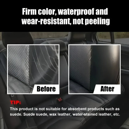 Car Interior Paint Repair Pen - Black Touch-Up for Scratches on Dashboard, Steering Wheel & Leather