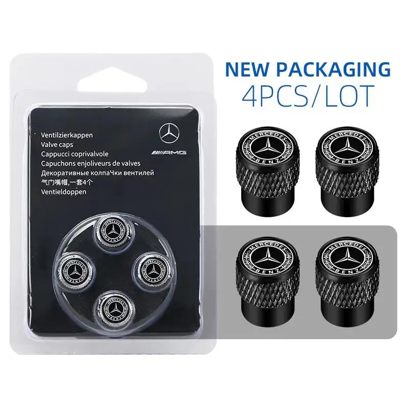Premium Tire Valve Stem Caps – Decorative Design | Set of 4 | 6 Styles