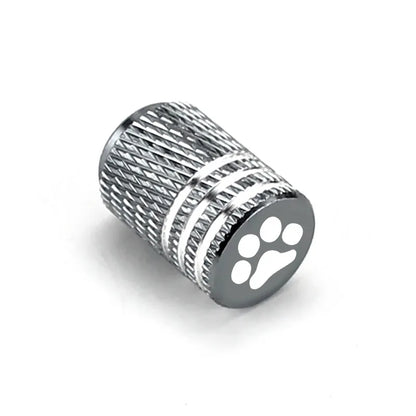 Paw Theme Tire Valve Caps