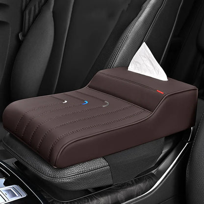 Car Armrest Box Pad – Memory Foam & Leather, Thickened, 8 Colors