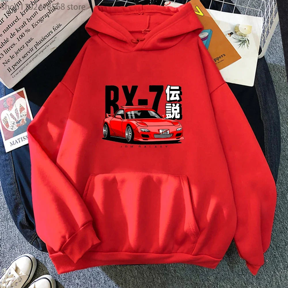 Car Culture Graphic Hoodie – Unisex Fleece Pullover