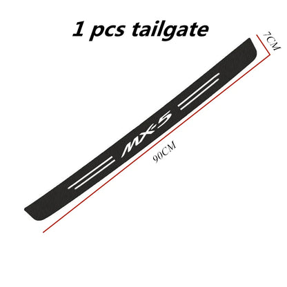 Carbon Fiber Door Threshold Strip Sticker – Car Protective Decal