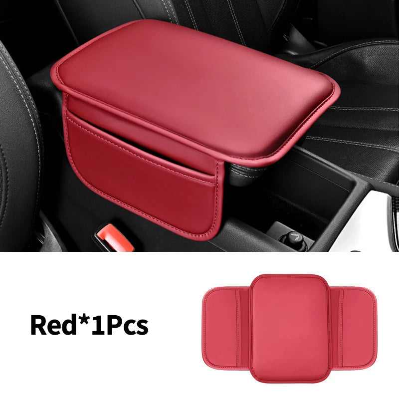 Car Armrest Box Pad Leather