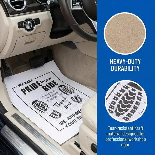 Disposable Car Floor Mats – 10pcs Waterproof Paper Pads