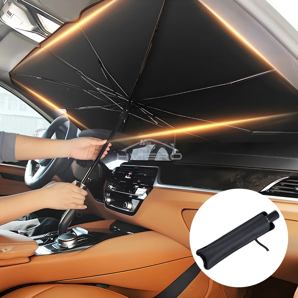 Foldable Car Windshield Sunshade – UV Protection Front Cover