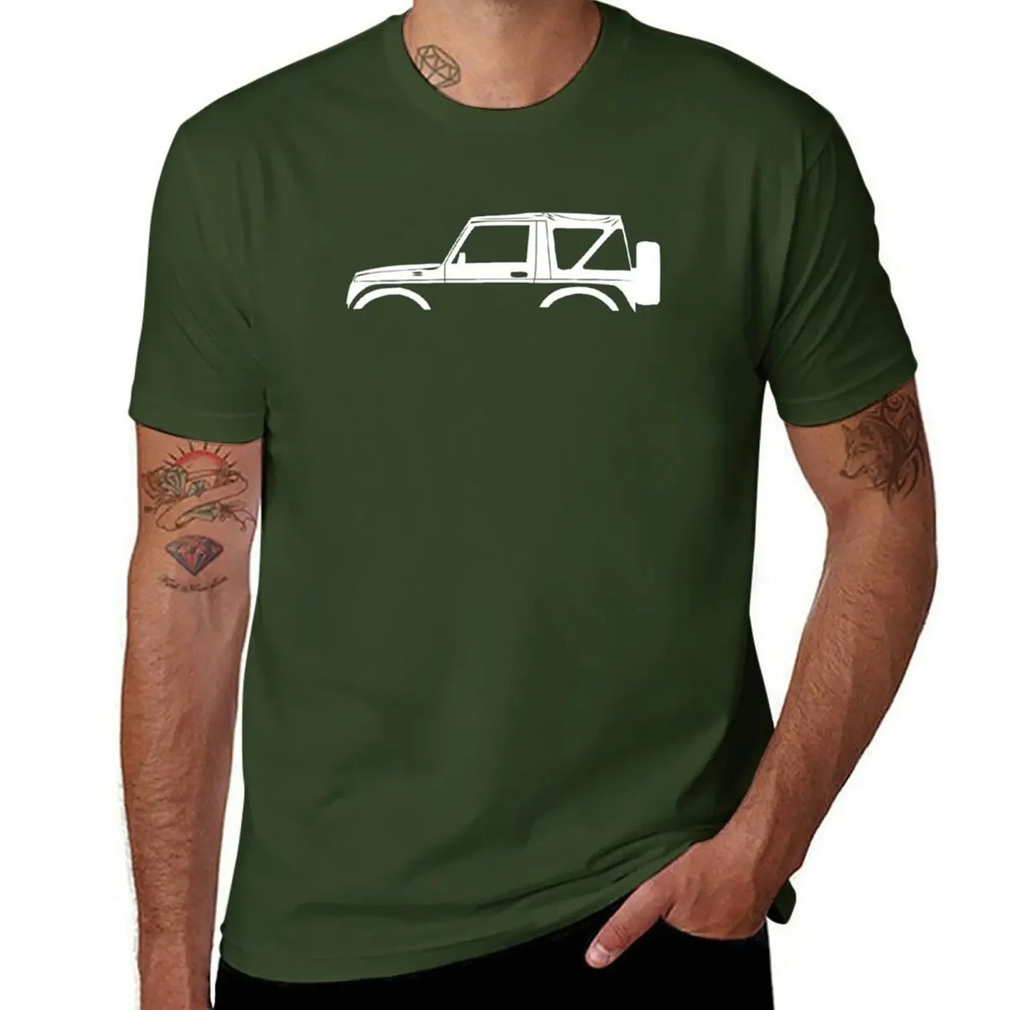 Car Silhouette Graphic T-Shirt – Oversized Cotton Tee