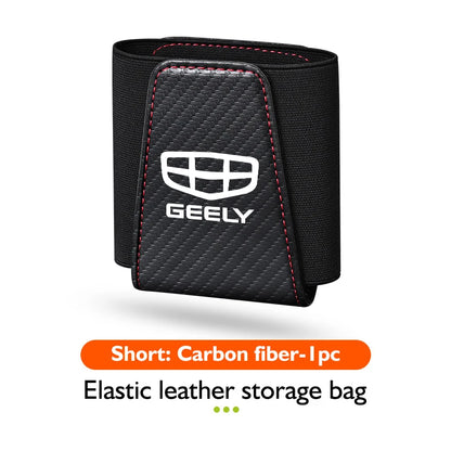 Car Seat Side Pocket Storage Bag – Elastic Leather Organizer