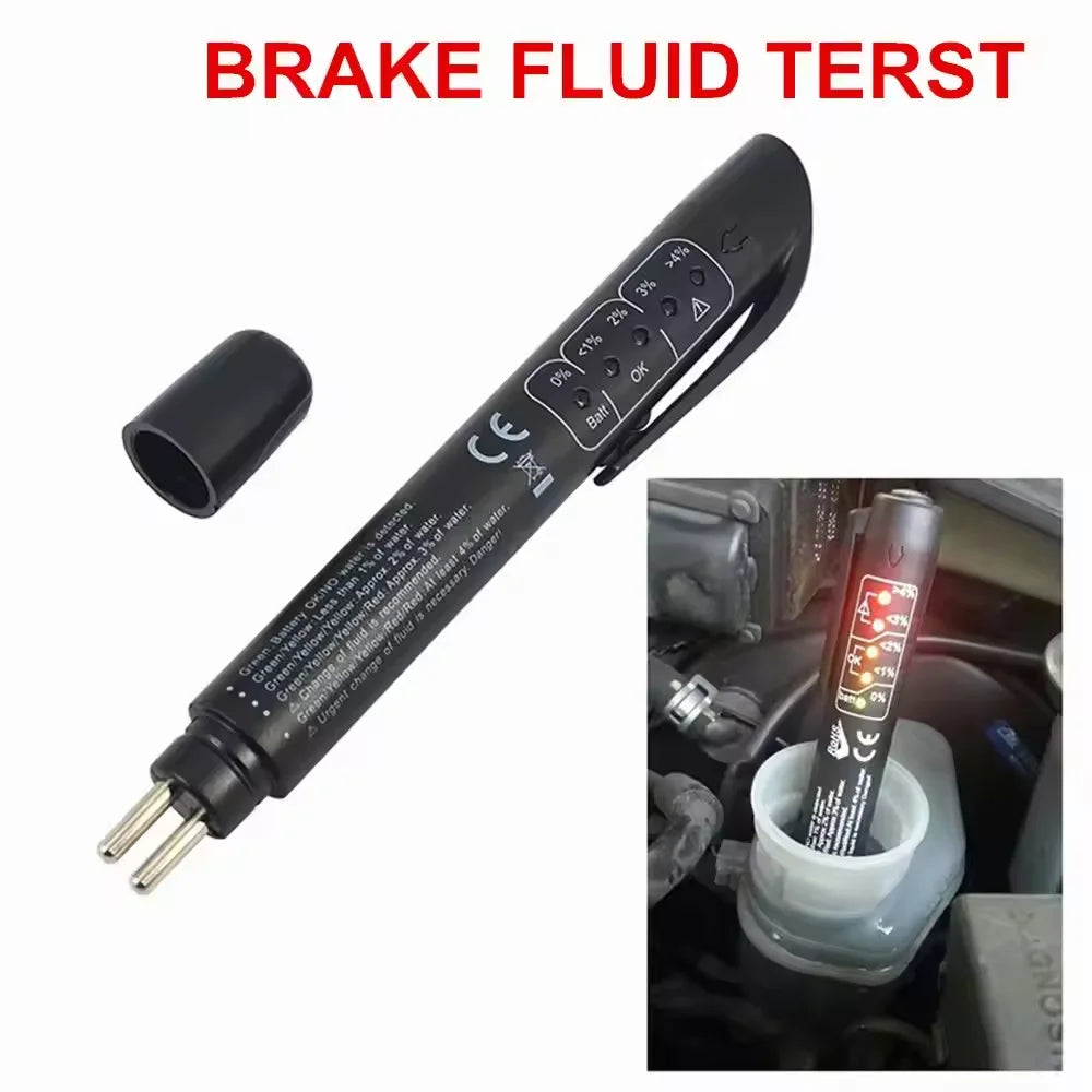 Brake Fluid Tester – LED Indicator Pen for DOT3 / DOT4 / DOT5