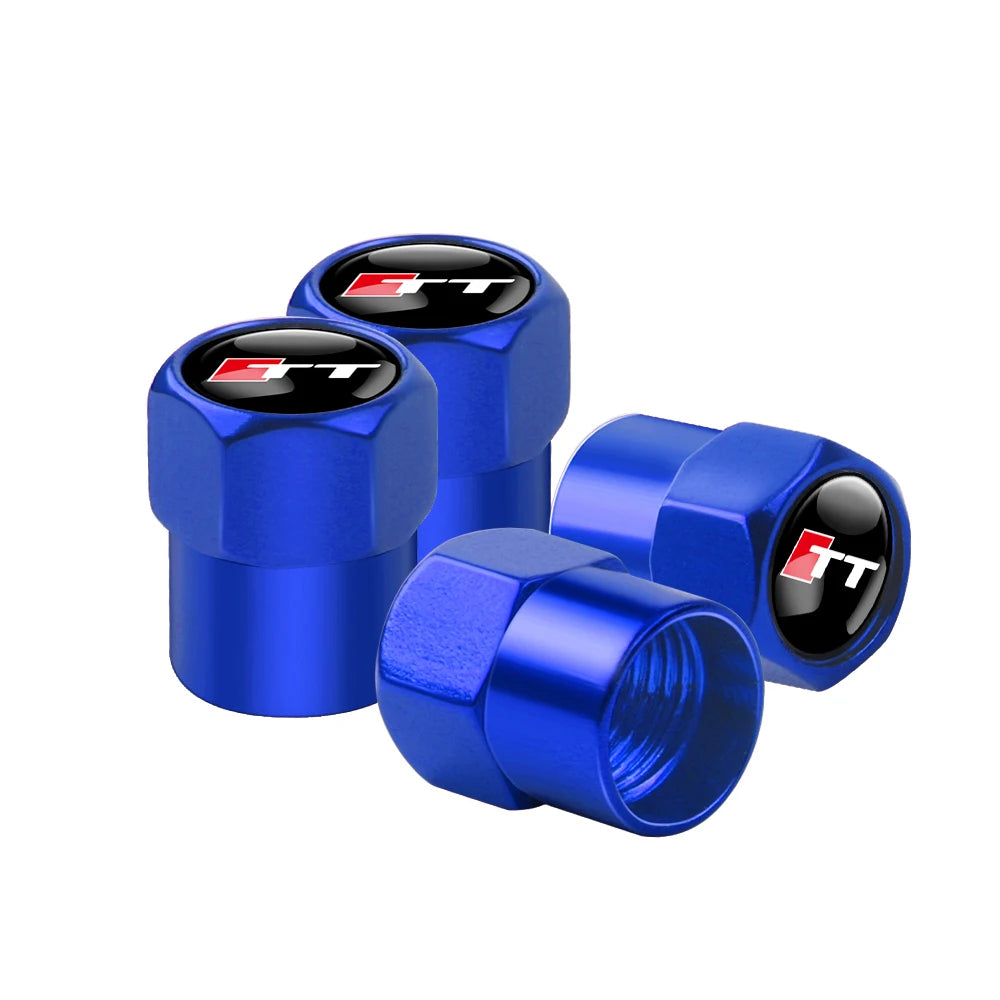 4Pcs Metal Valve Cap Sline Style