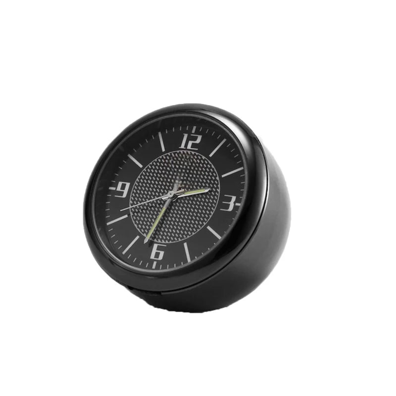 Mini Luminous Stick-On Car Dashboard Clock – Quartz Auto Ornament