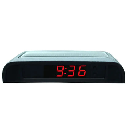 Solar Car Clock Stick-On Digital Watch 24H Auto Brightness
