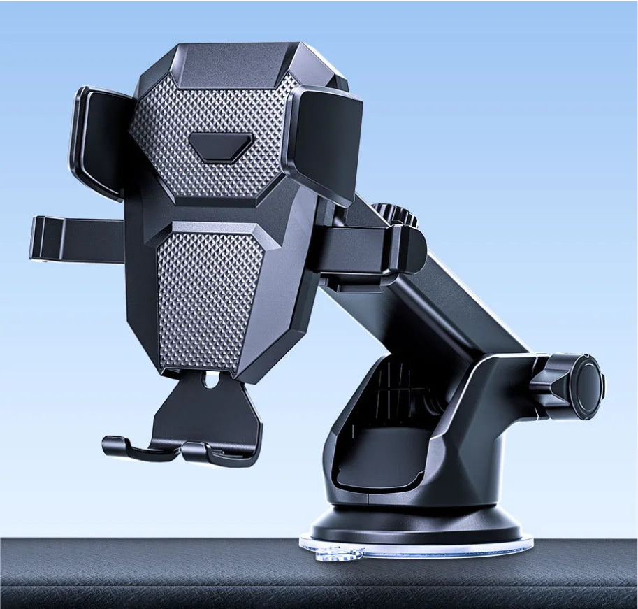 Car Phone Holder Auto-Lock Suction Cup – Dashboard Navigation Mount