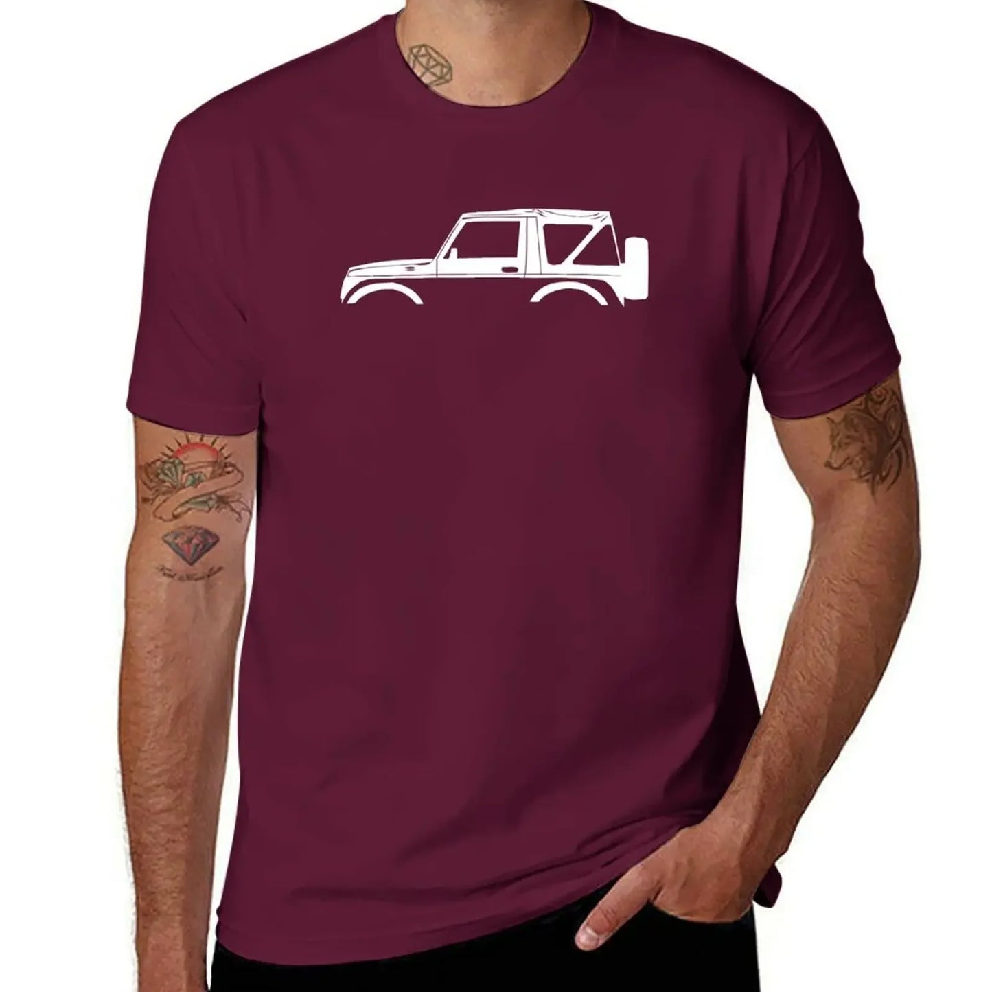 Car Silhouette Graphic T-Shirt – Oversized Cotton Tee