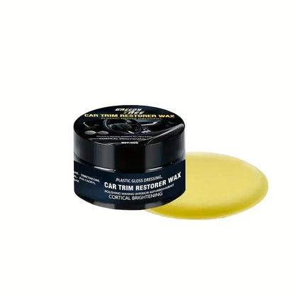 Car Plastic Repair & Renewal Wax – Crystal Clear Interior Panel Coating