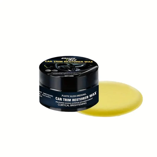 Car Plastic Repair & Renewal Wax – Crystal Clear Interior Panel Coating
