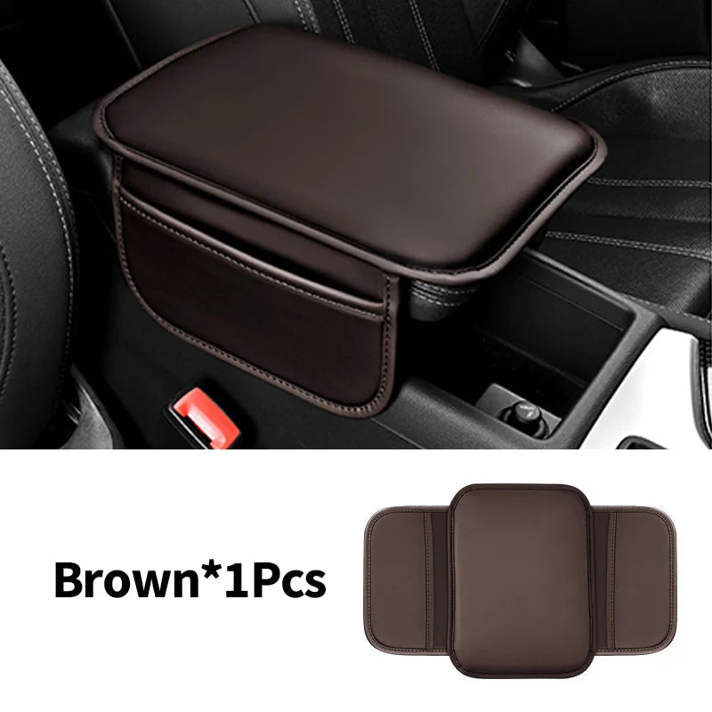 Car Armrest Box Pad Leather