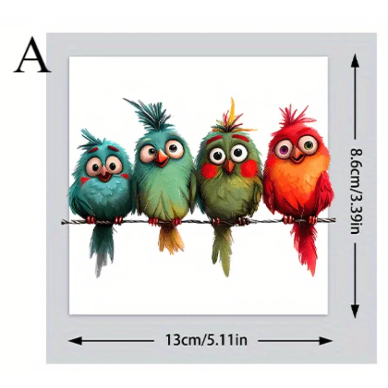 Funny Bird Car Window Sticker | PVC Decal