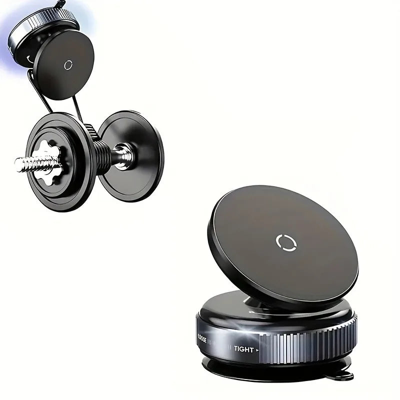Magnetic Vacuum Phone Holder - 360 Rotating Car Mount