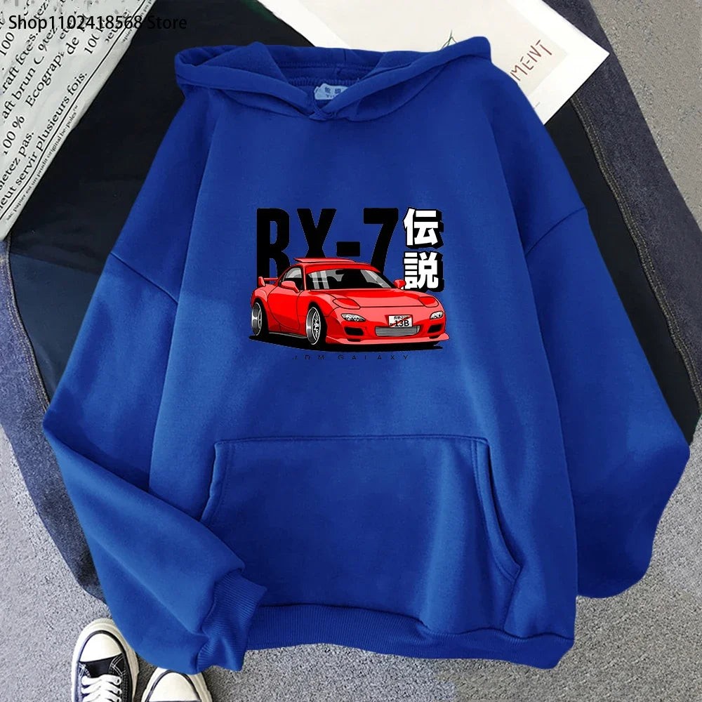 Car Culture Graphic Hoodie – Unisex Fleece Pullover