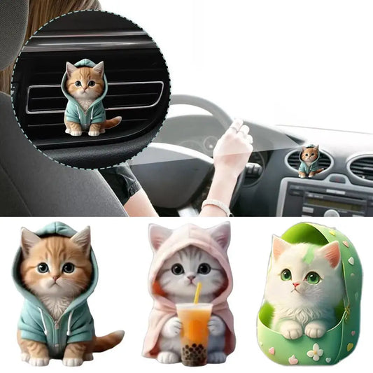 Nước hoa cửa gió xe hình mèo dễ thương