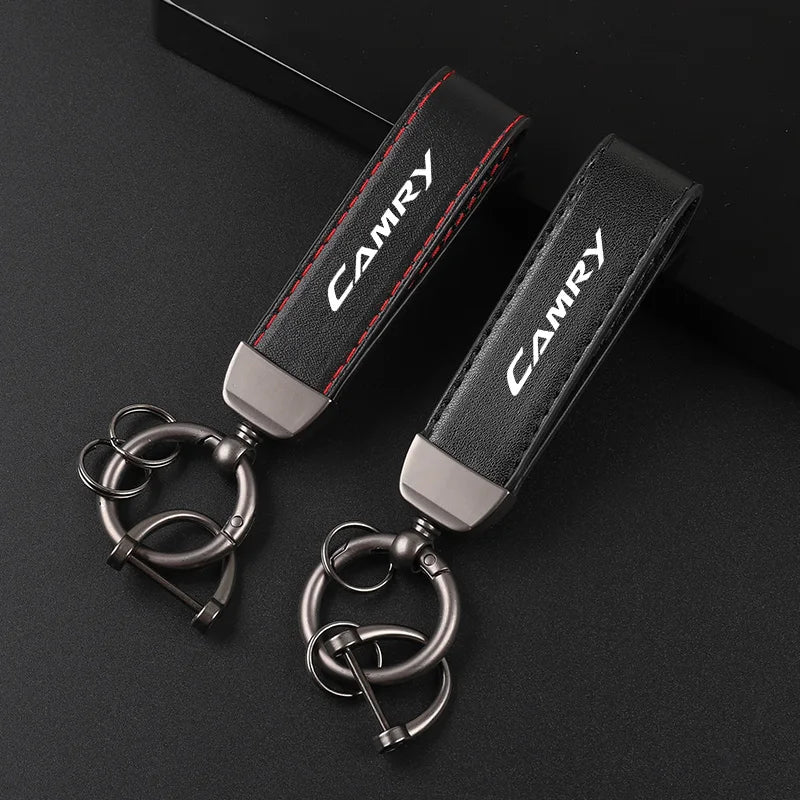 Camry Leather Car Keychain