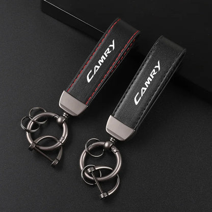 Camry Leather Car Keychain