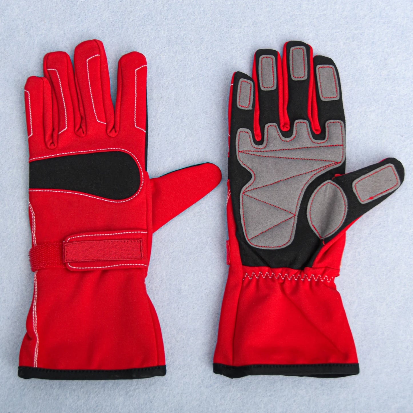 Breathable Karting Gloves – Full Finger, Nylon, M / L / XL