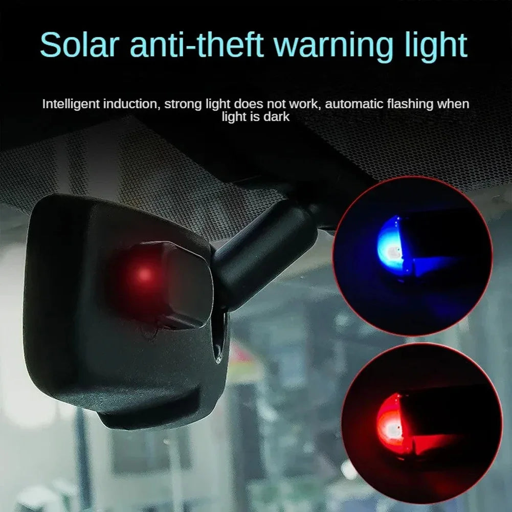 Solar Car Security Light – LED Fake Alarm Strobe Anti-Theft Warning