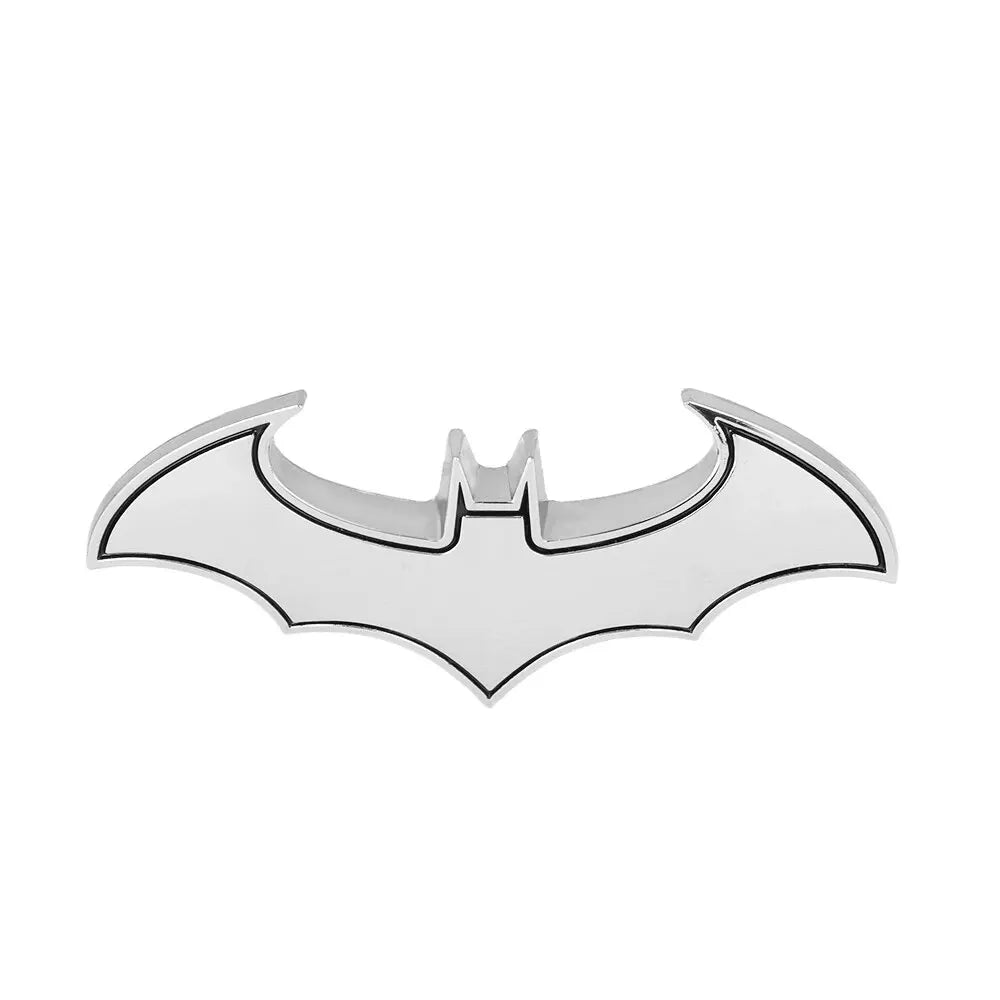 3D Bat Metal Car Sticker – Emblem Decal for Cars & Motorcycles