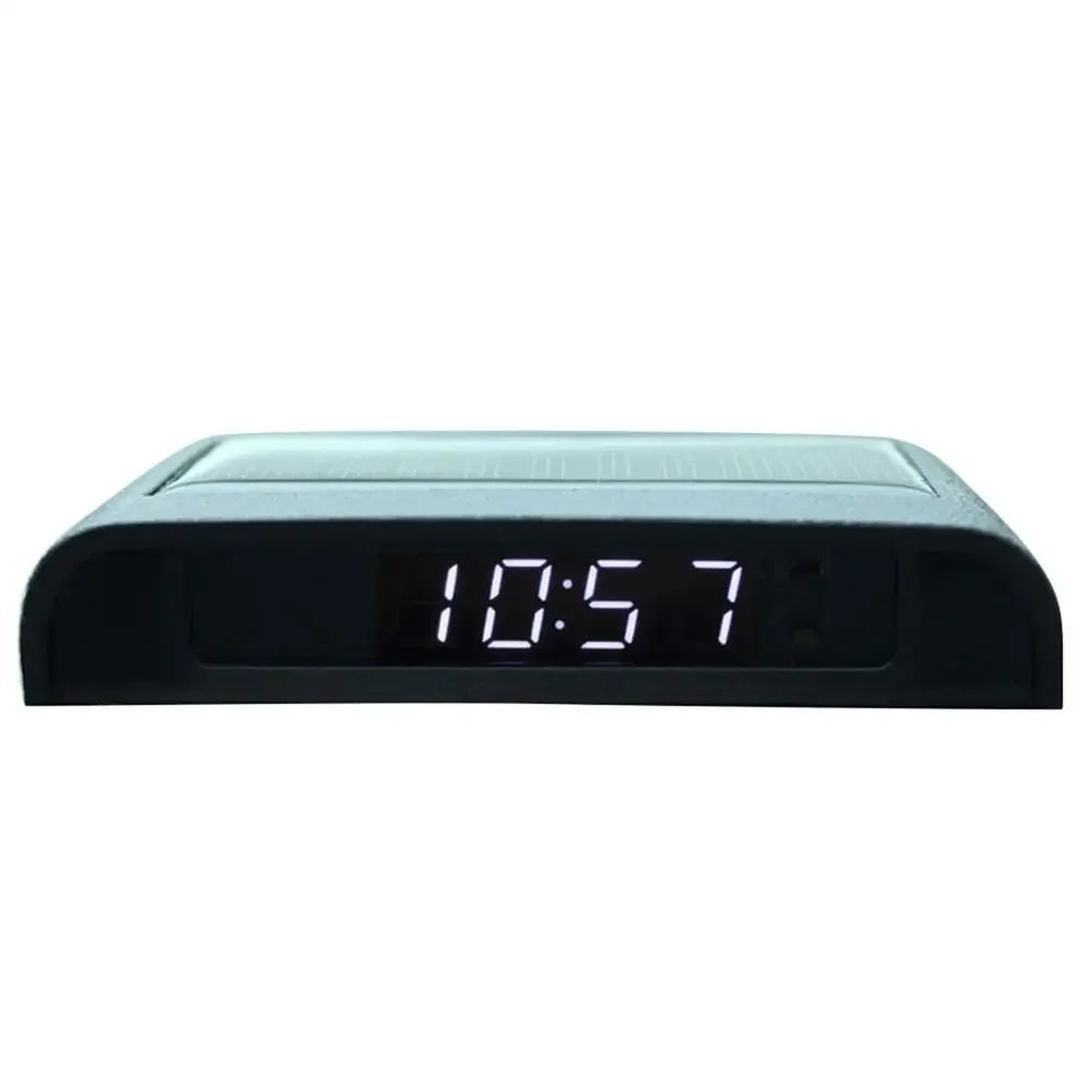Solar Car Clock Stick-On Digital Watch 24H Auto Brightness