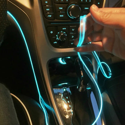 5m Car Interior LED Strip Light – USB Ambient Atmosphere Lamp (5V DIY)
