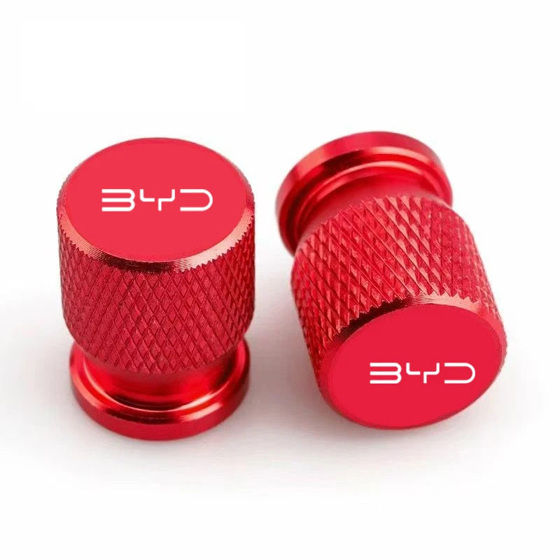Chrome Aluminum Tire Valve Stem Caps – Set of 4 | 6 Colors