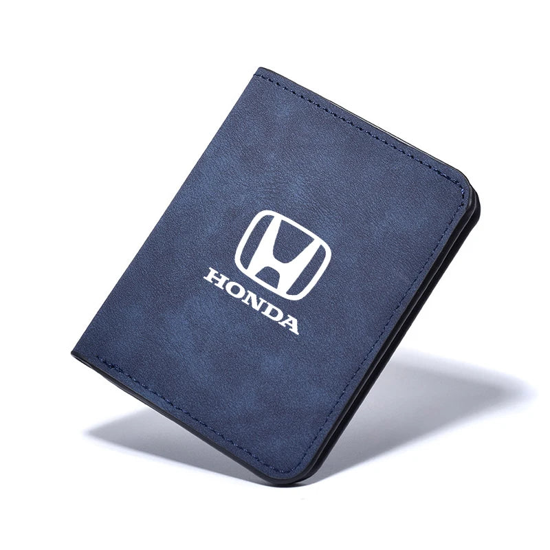 Driver License Cover & Credit Card Wallet Holder – Leather ID Clip